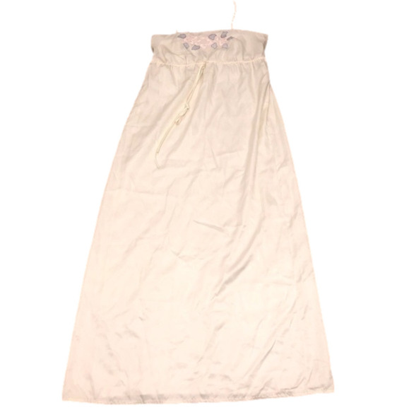 2/$30 Linda Lingeria Long Night Gown w Pink & Purple Flowers Spaghetti Strap S - Picture 1 of 7